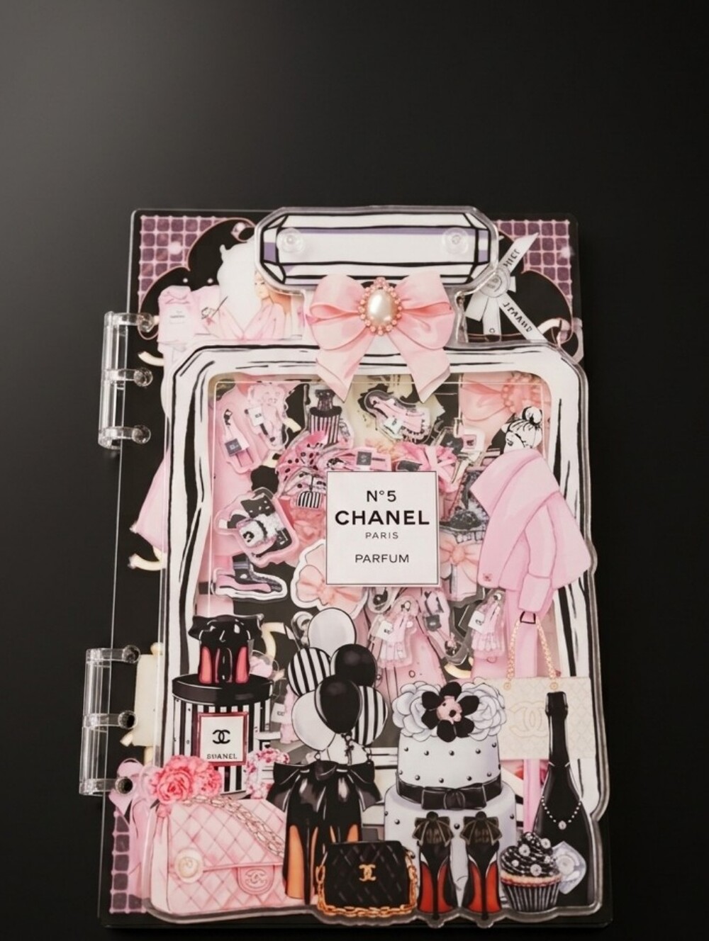Inspired Acrylic Shaker Notebook Journal 6x9
